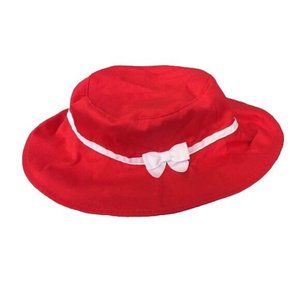 Janie and Jack sun hat sz 4-5 Candy Red NWOT sunhat